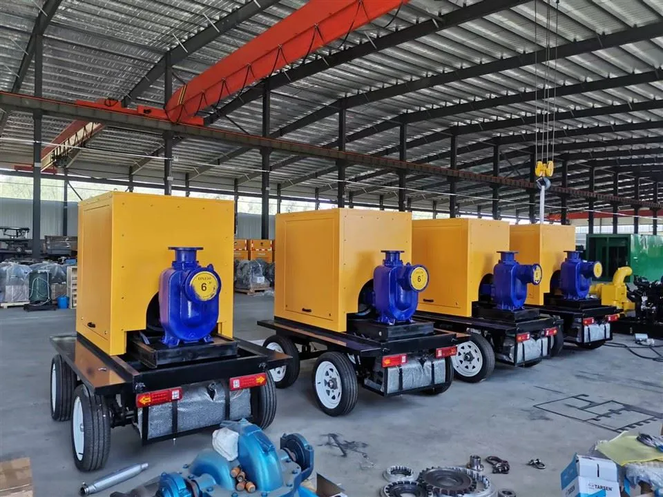 Diesel Engine Driven Water Pump 6inch Self Priming Outflow 200m3/h